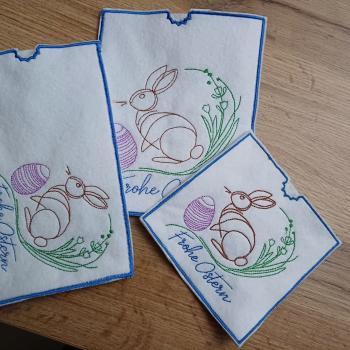 ITH - Stickdatei Schokoladenhülle Hase mit Ei